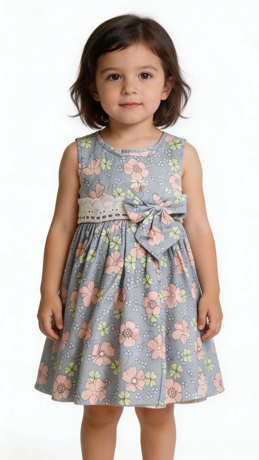 Blush Meadow Bow Dress