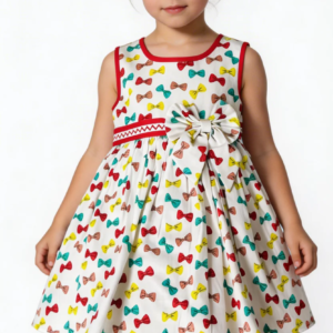 🎀 Colourful Bow Party Dress